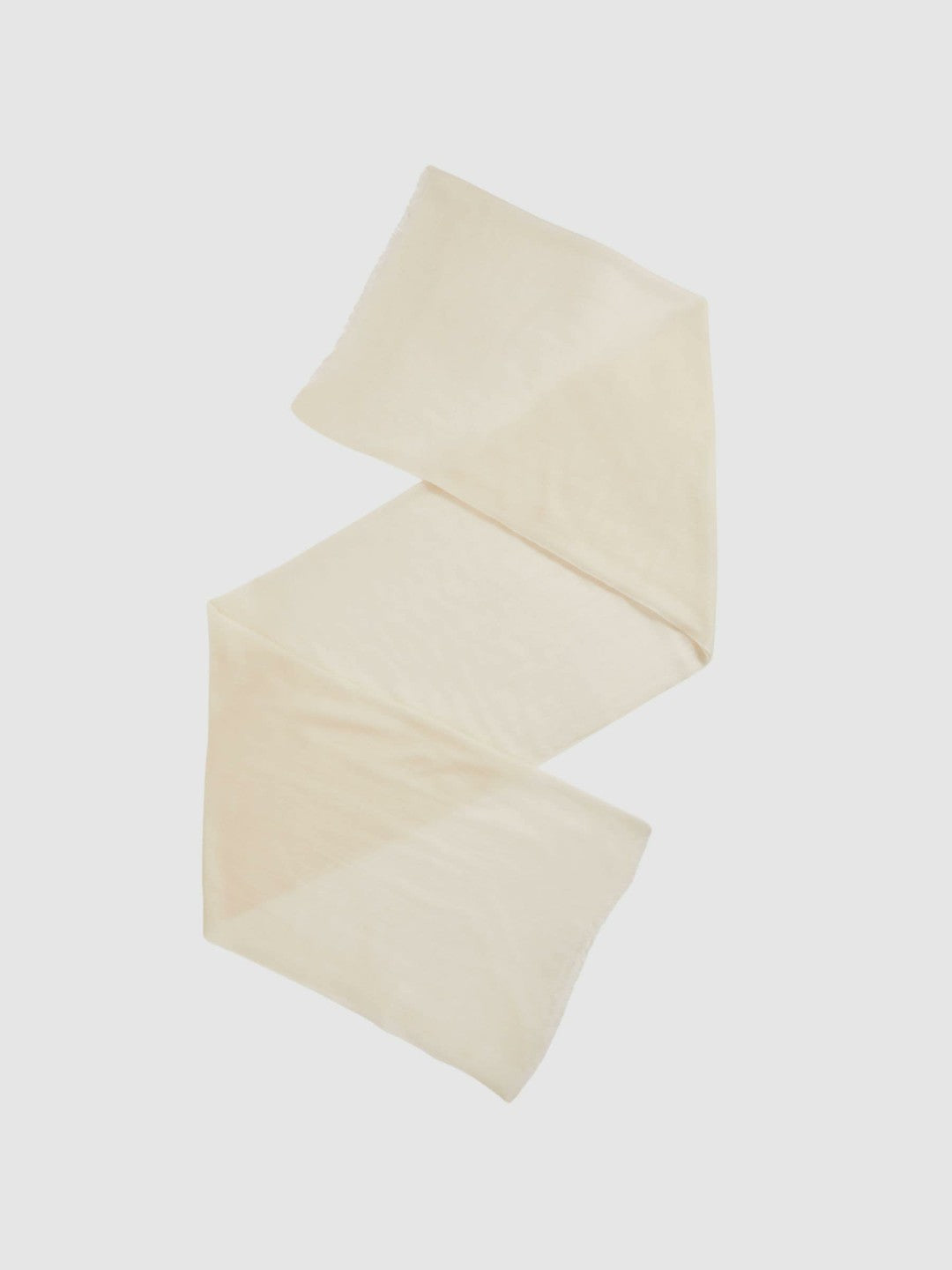 Reiss Wool-Cashmere Lightweight Scarf in Off White