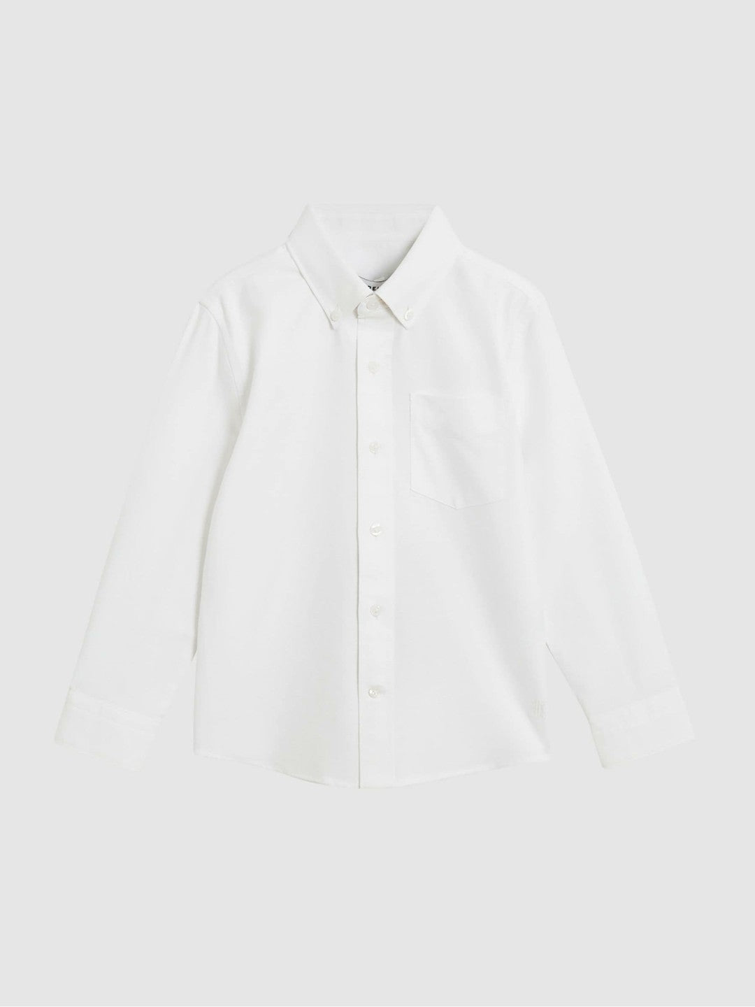 Reiss 9-14 yrs Button Down Oxford Shirt in White