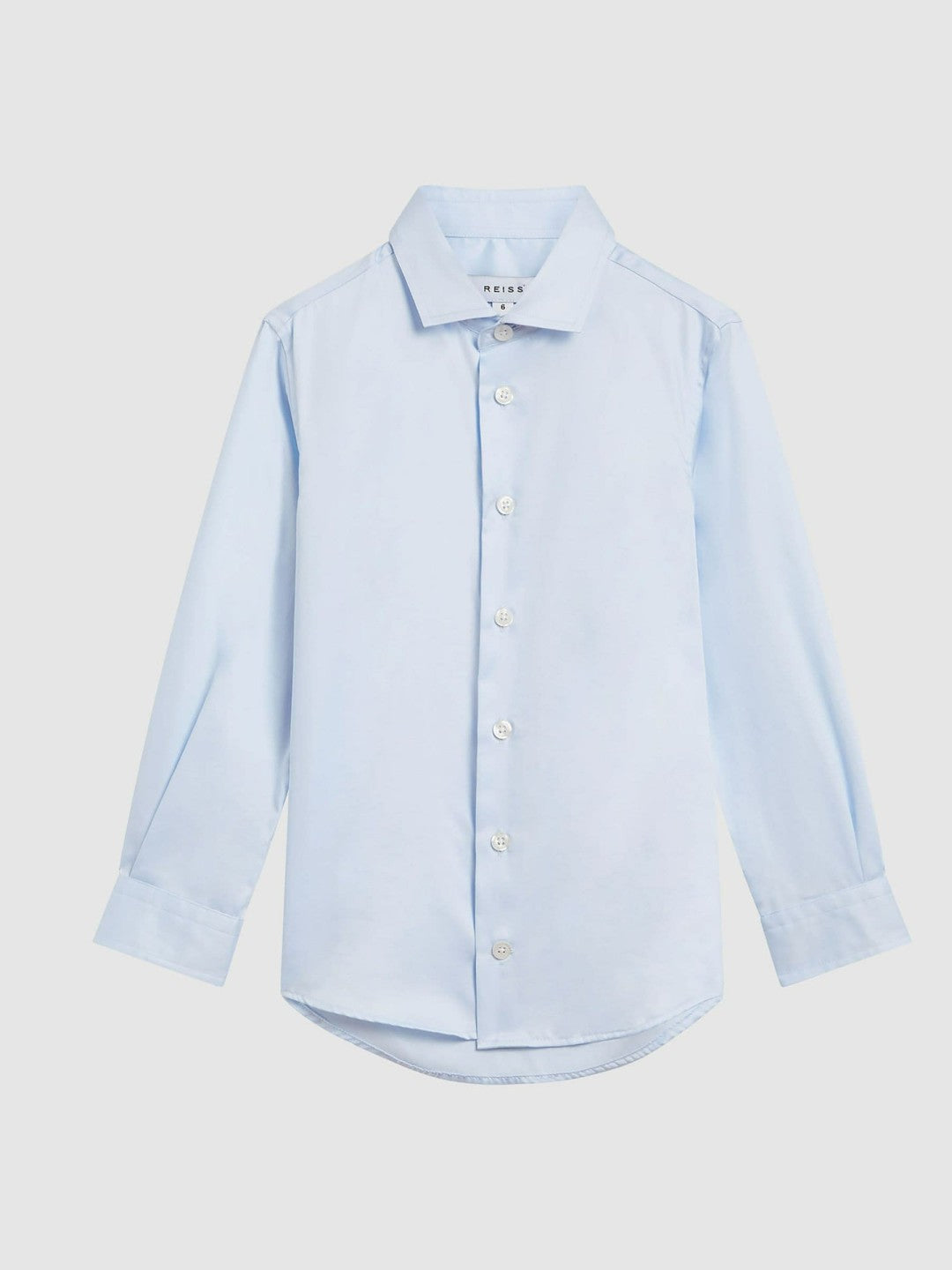 Reiss 4-9 yrs Slim-Fit Cotton Shirt in Soft Blue