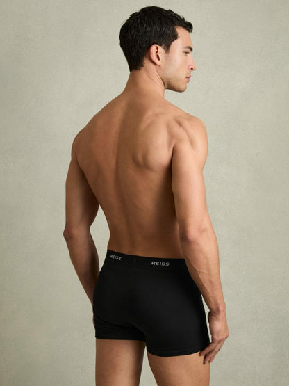 Reiss Three Pack Cotton Boxers in Black