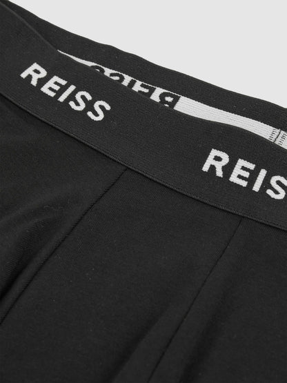 Reiss Three Pack Cotton Boxers in Black