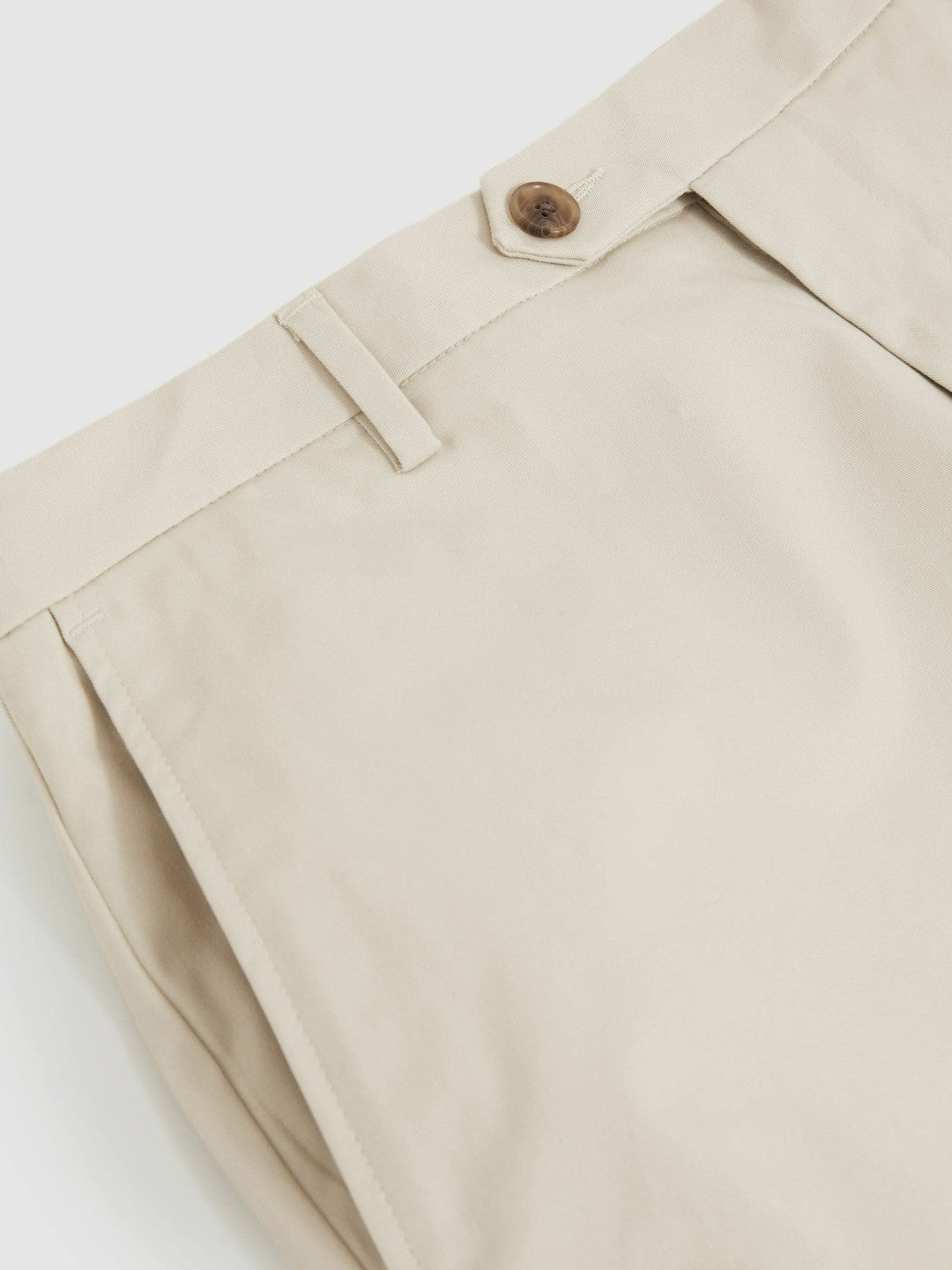 Reiss Cotton Chino Shorts With Stretch in Stone