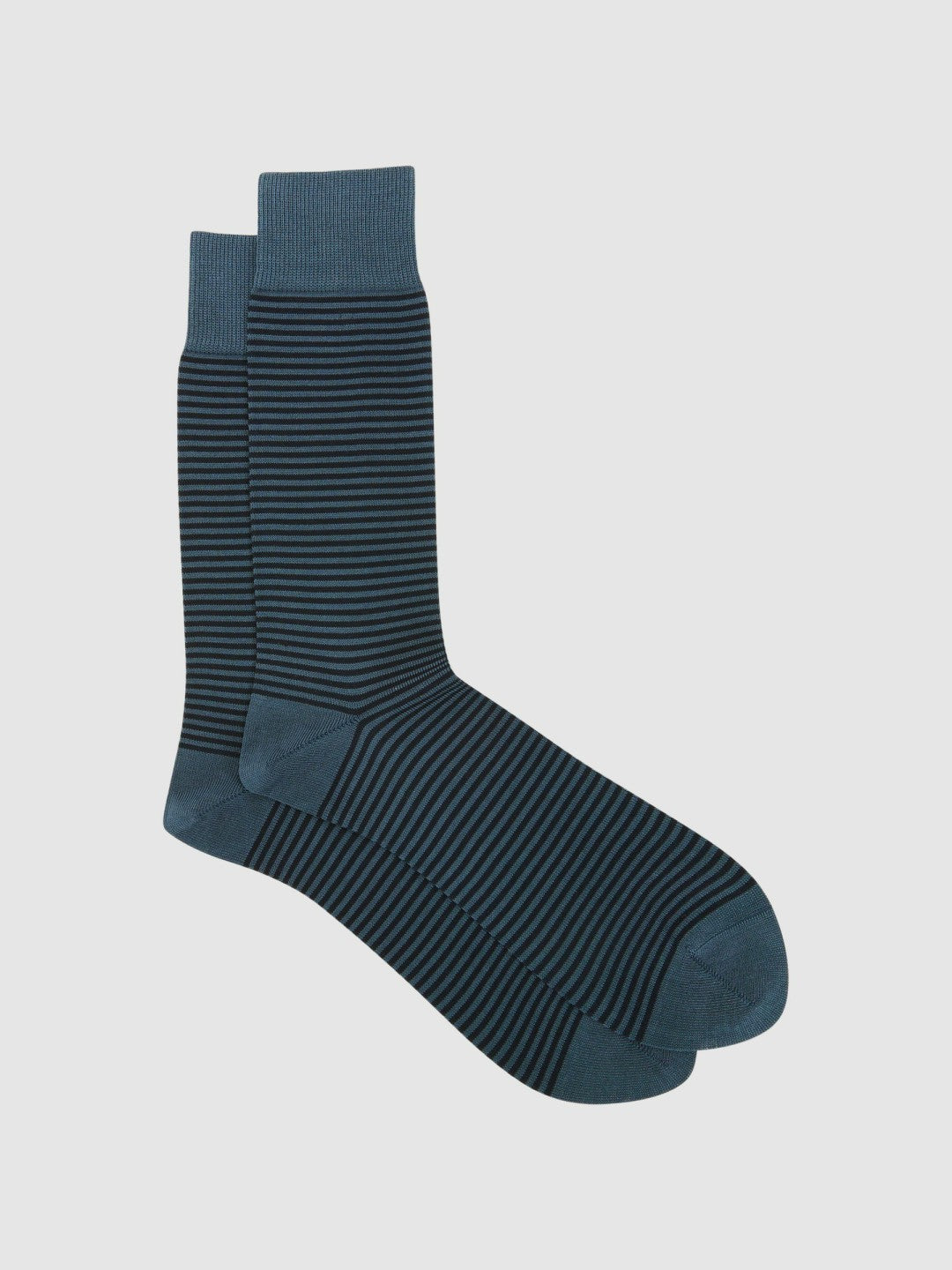 Reiss Striped Socks in Airforce Blue/ Navy