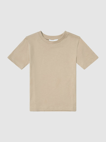 Reiss 3-9 yrs Crew Neck T-Shirt in Stone