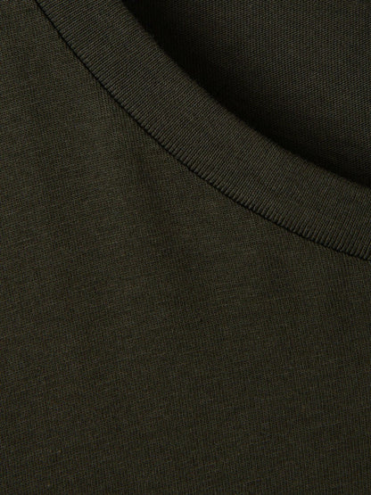 Reiss Cotton Crew Neck T-Shirt in Oxidised Green