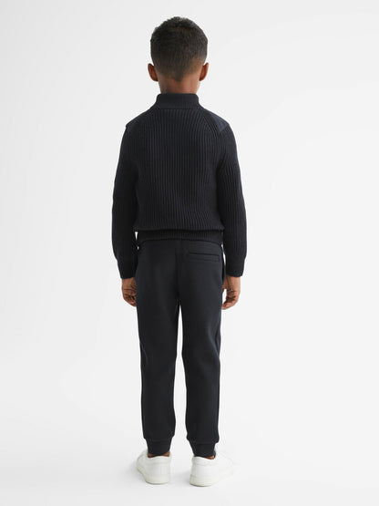 Reiss 9-14 yrs Hybrid Zip Through Quilted Jacket in Navy