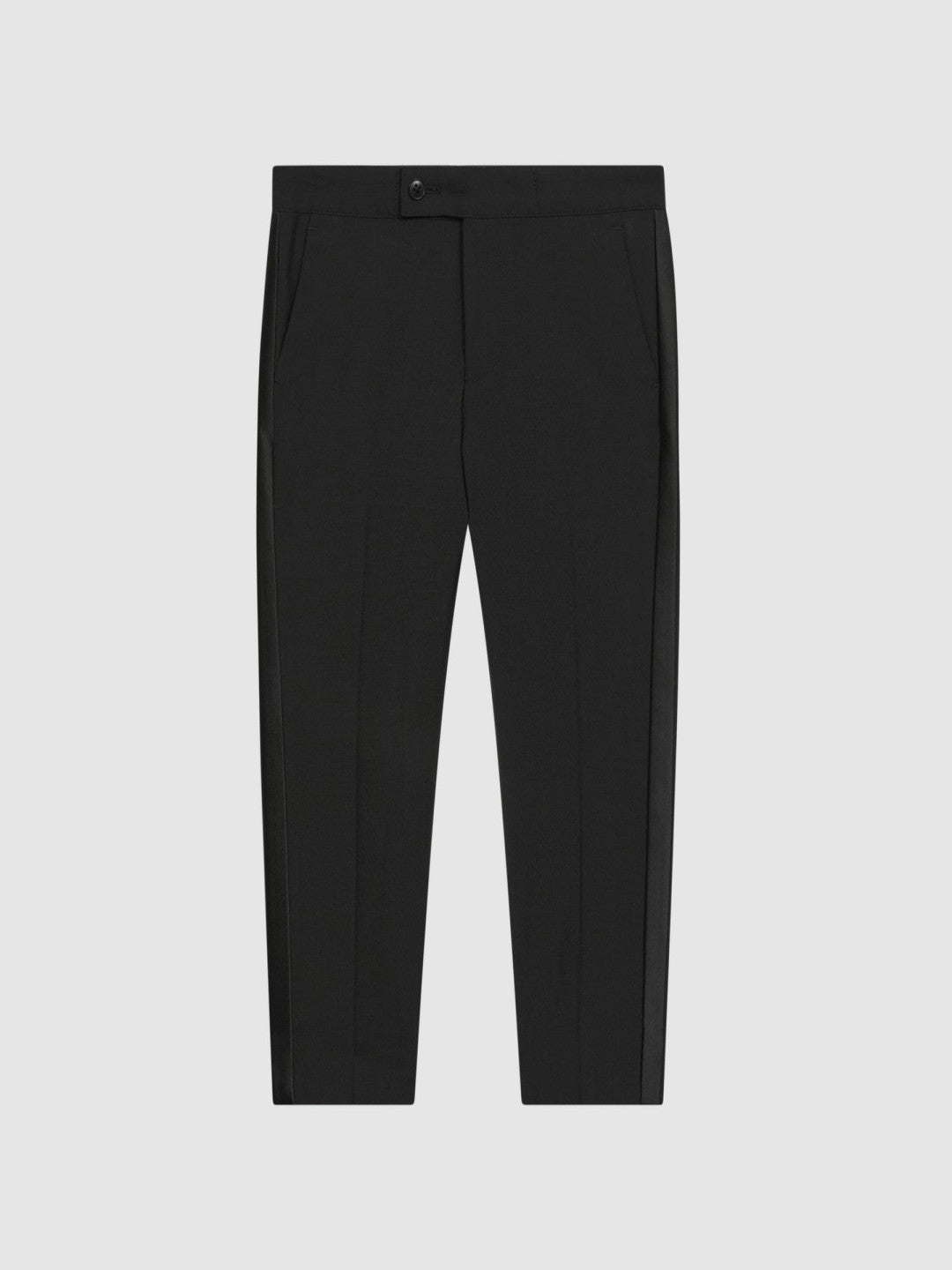 Reiss 3-9 yrs Tuxedo Satin Stripe Trousers in Black