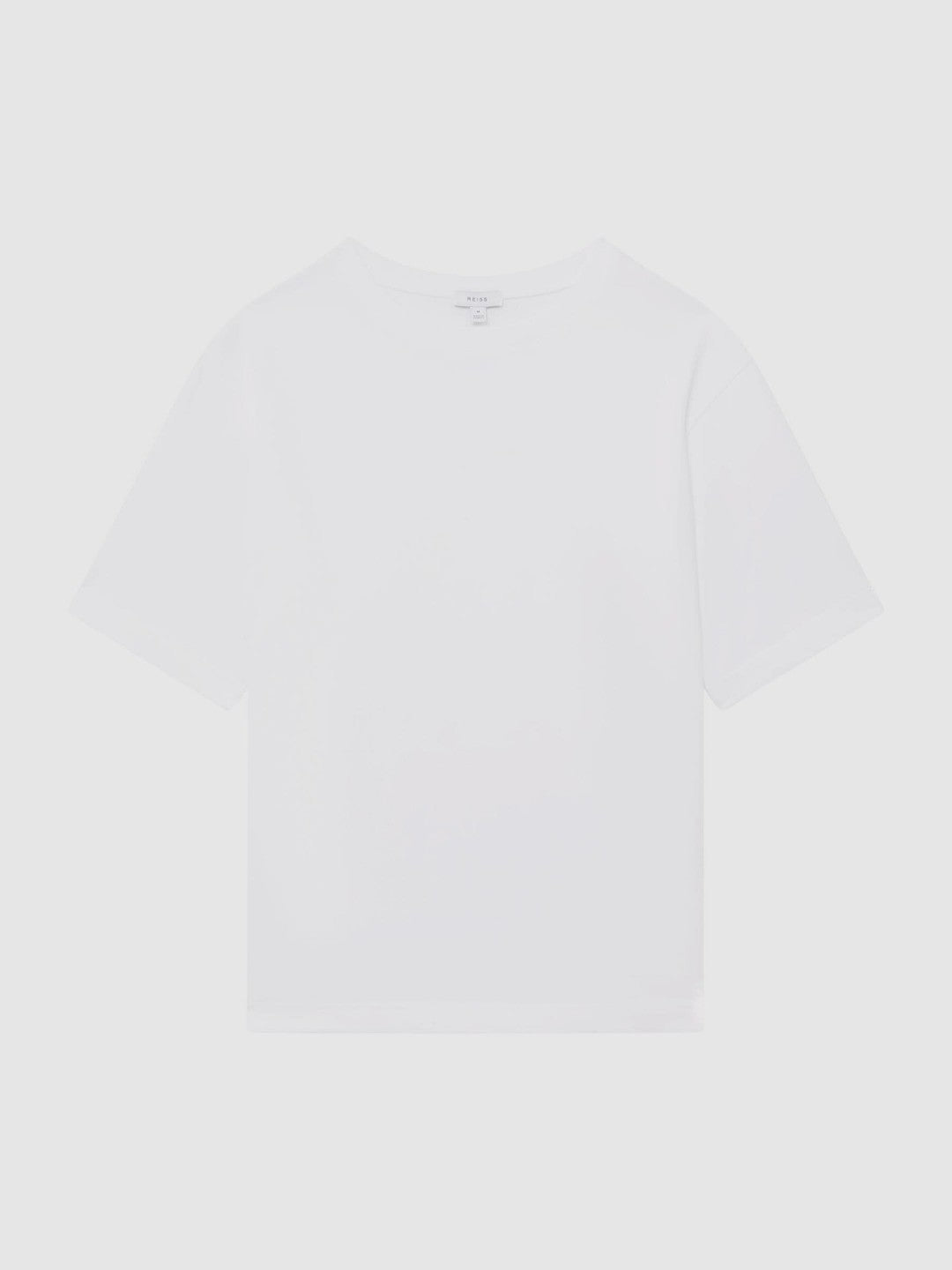 Reiss Oversized Garment Dye T-Shirt in White