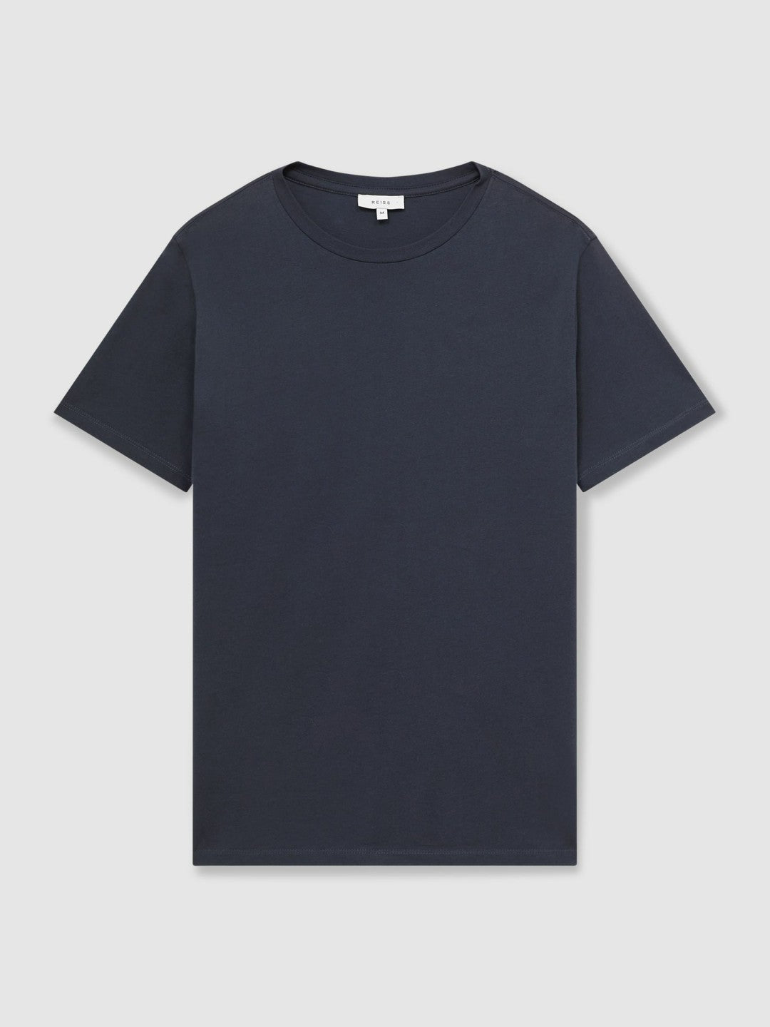 Reiss Cotton Crew Neck T-Shirt in Airforce Blue