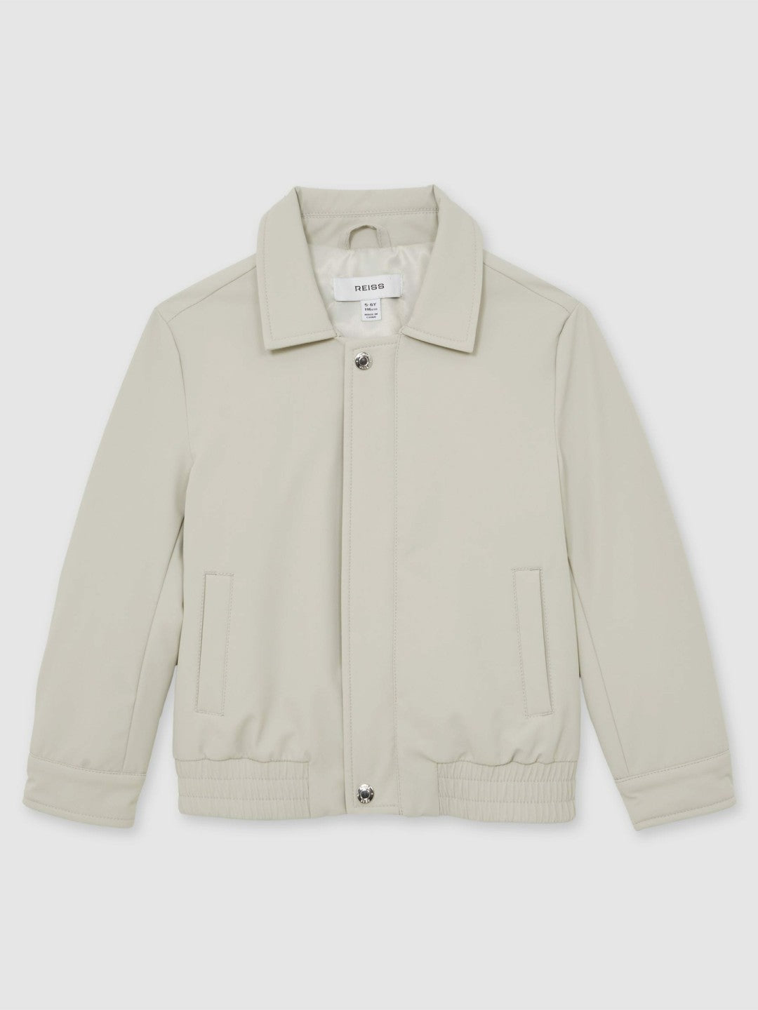 Reiss 13-14 yrs Zip Through Harrington Jacket in Natural
