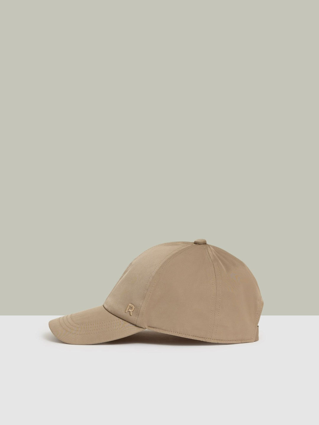 Reiss Logo-Embroidered Baseball Cap in Taupe
