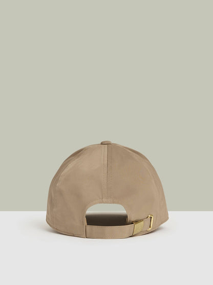Reiss Logo-Embroidered Baseball Cap in Taupe