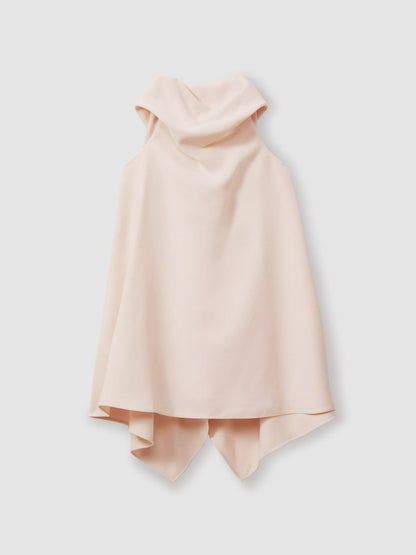 Reiss 3-9 yrs High-Neck Drape Back Dress in Pink