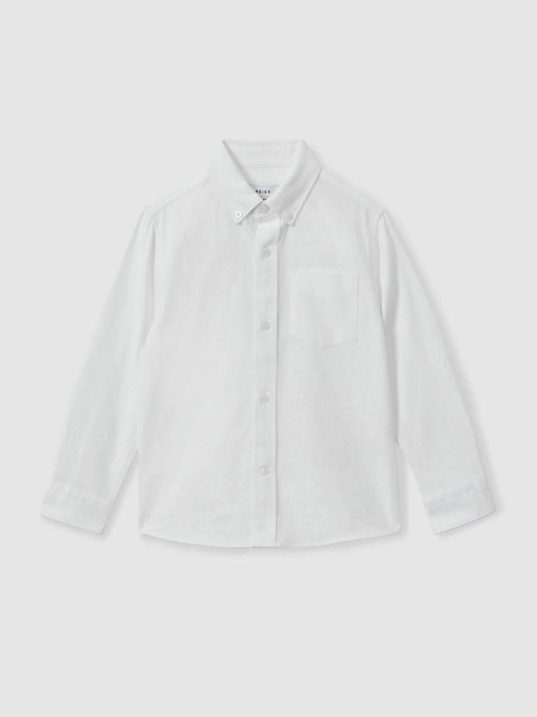 Reiss 3-9 yrs Button Down Oxford Shirt in White