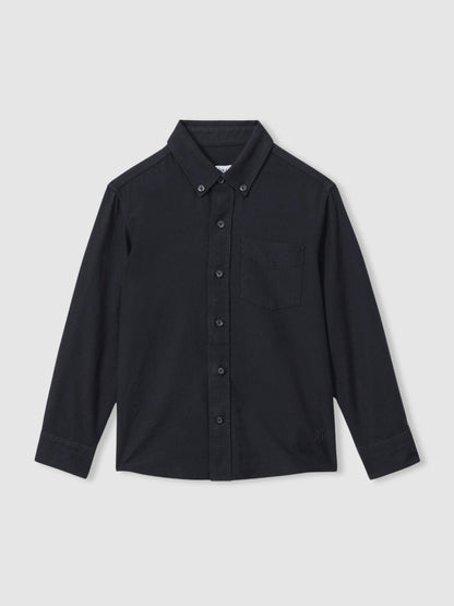 Reiss 9-13 yrs Button Down Oxford Shirt in Navy