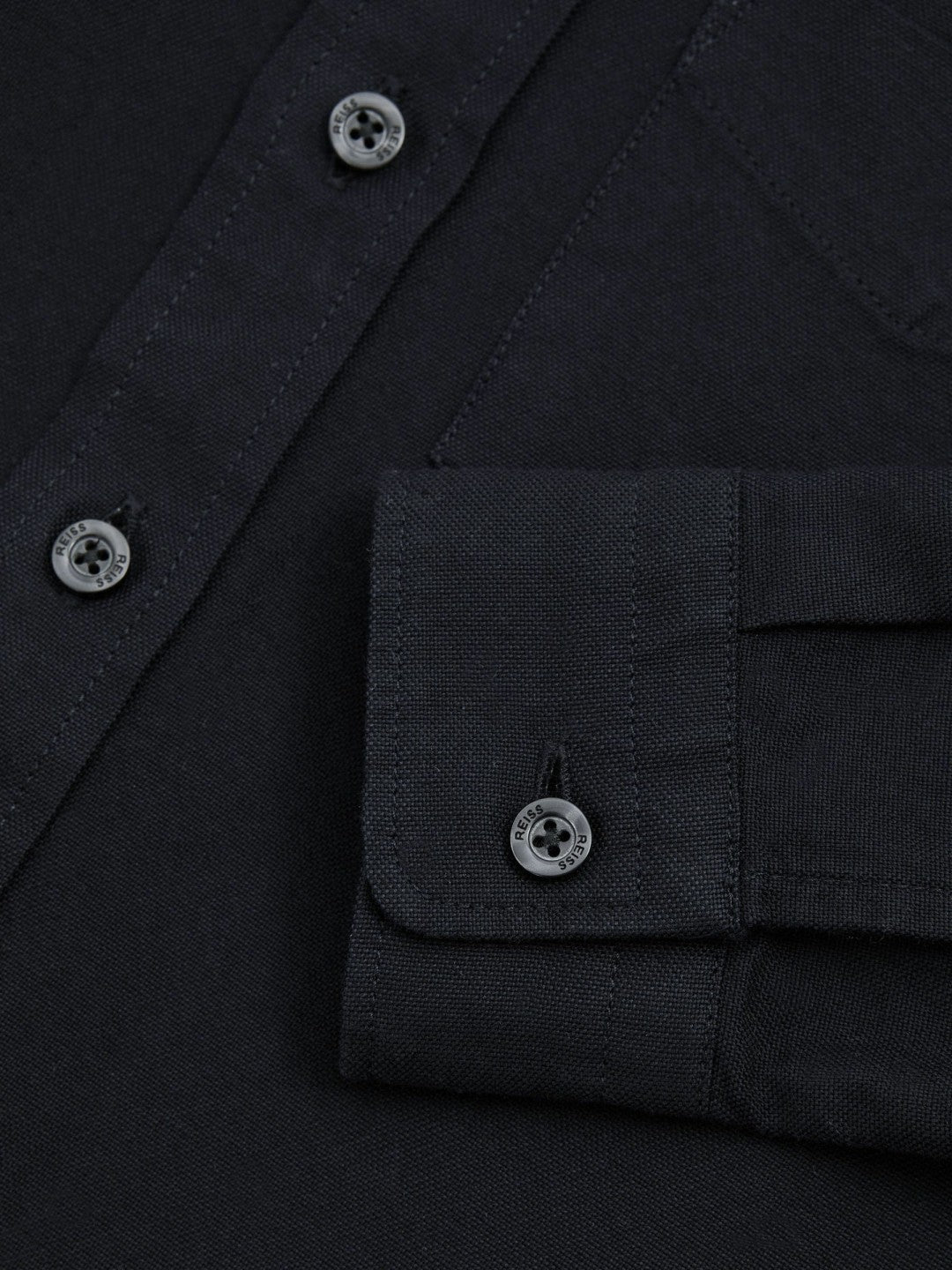 Reiss 9-13 yrs Button Down Oxford Shirt in Navy