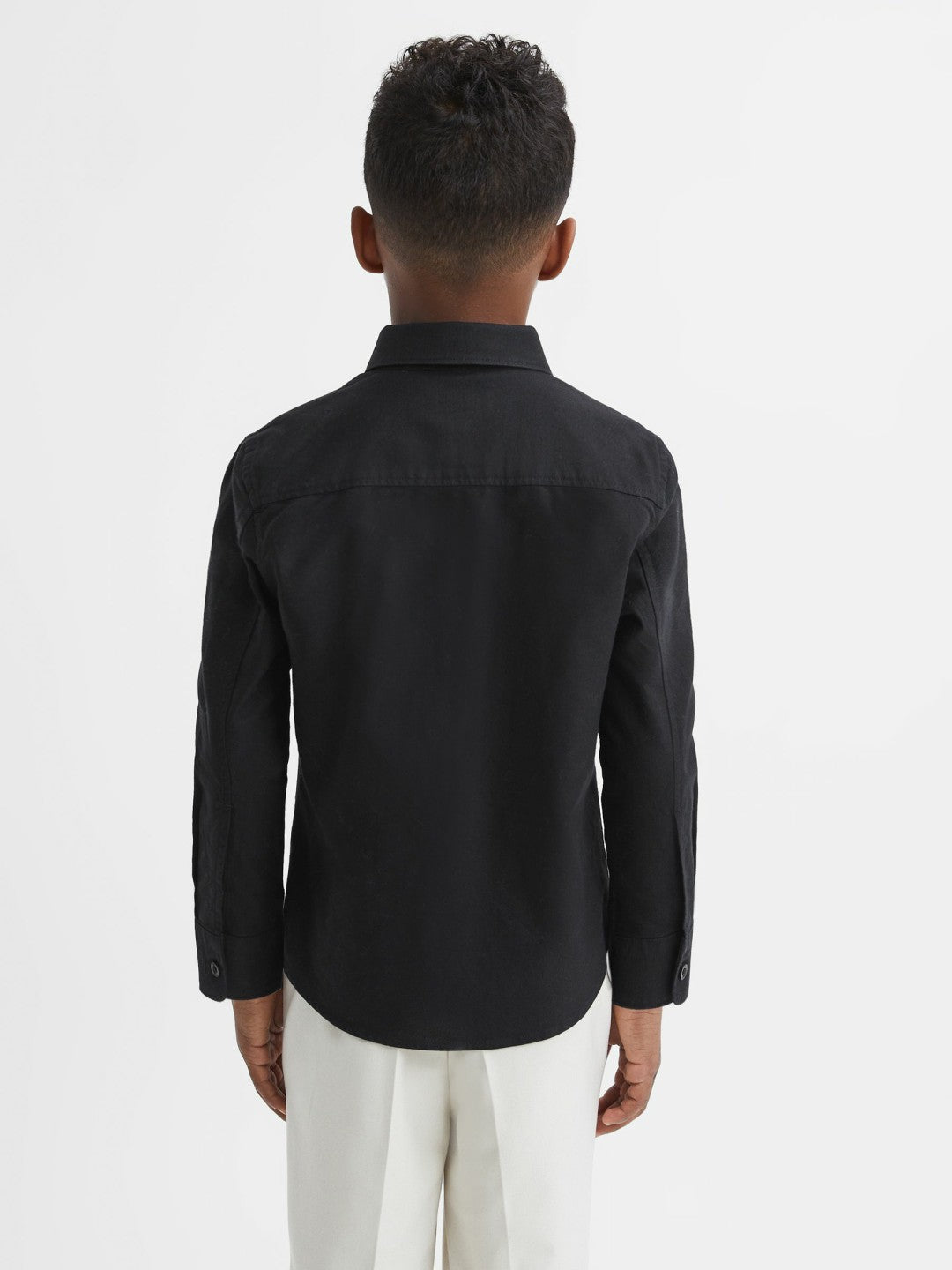 Reiss 3-9 yrs Button Down Oxford Shirt in Black