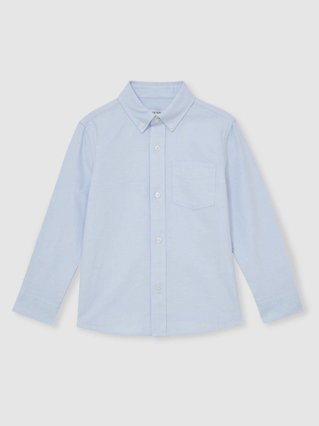 Reiss 9-13 yrs Button Down Oxford Shirt in Soft Blue