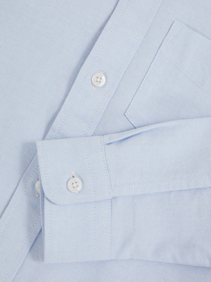 Reiss 9-13 yrs Button Down Oxford Shirt in Soft Blue