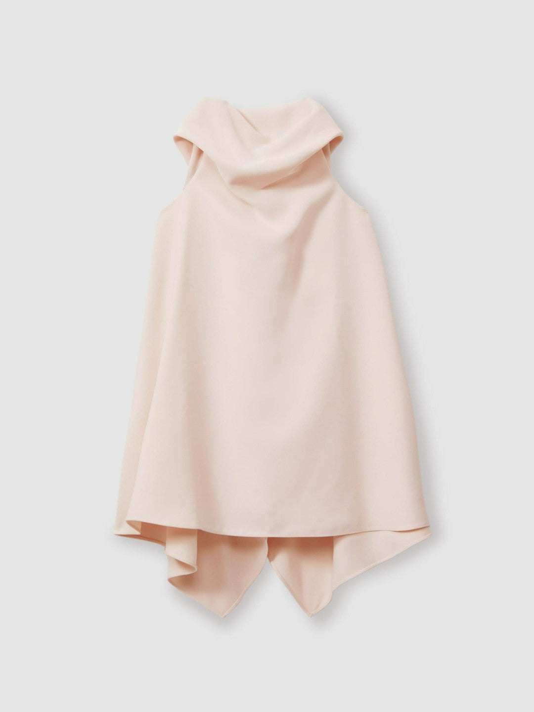 Reiss 13-14 yrs High-Neck Drape Back Dress in Pink