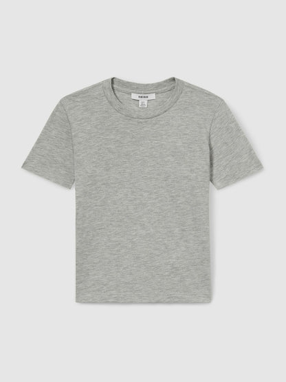 Reiss 3-9 yrs Crew Neck T-Shirt in Grey