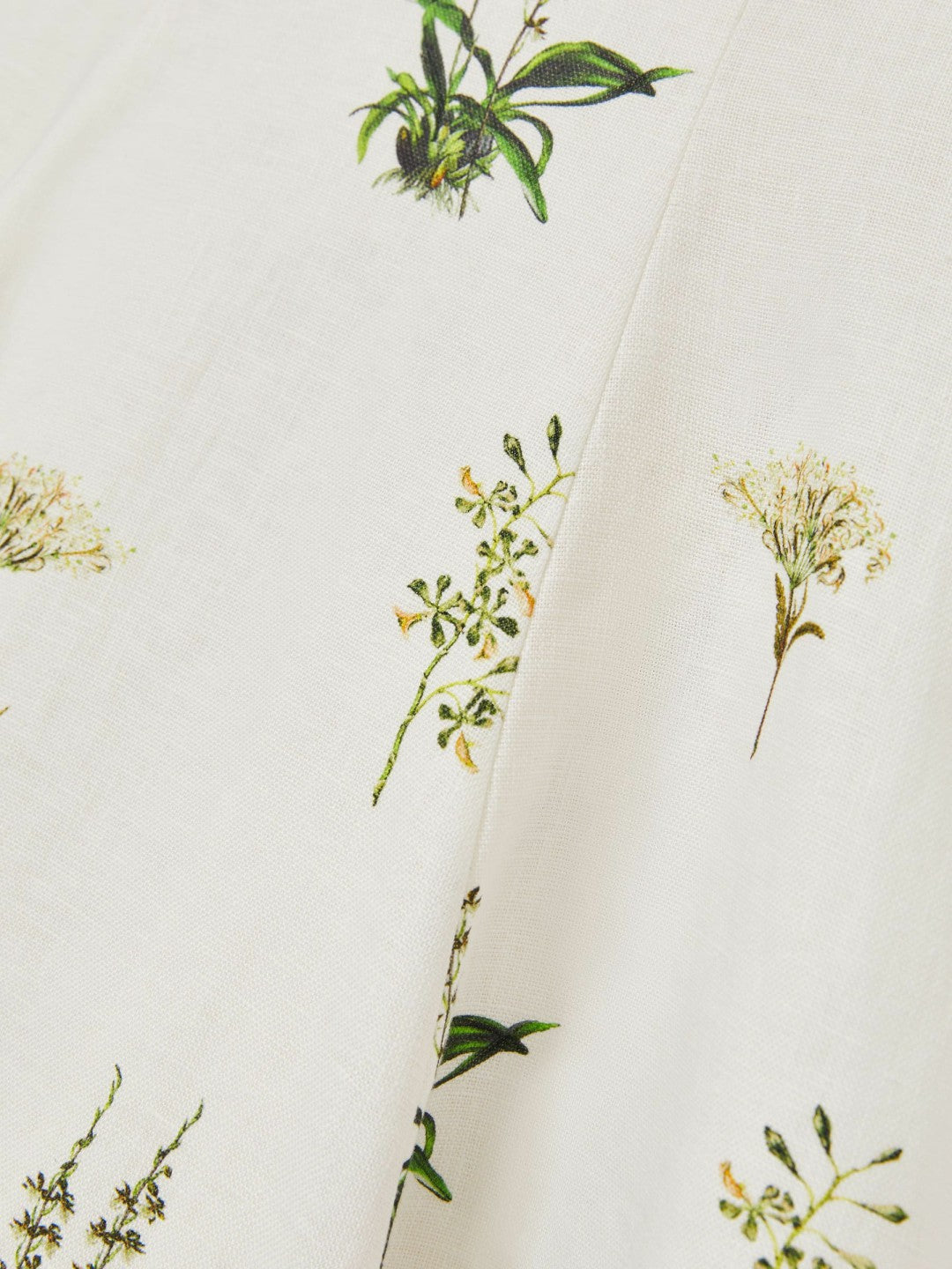 Reiss 13-14 yrs  | NYBG Linen Floral Flared Dress in Ivory