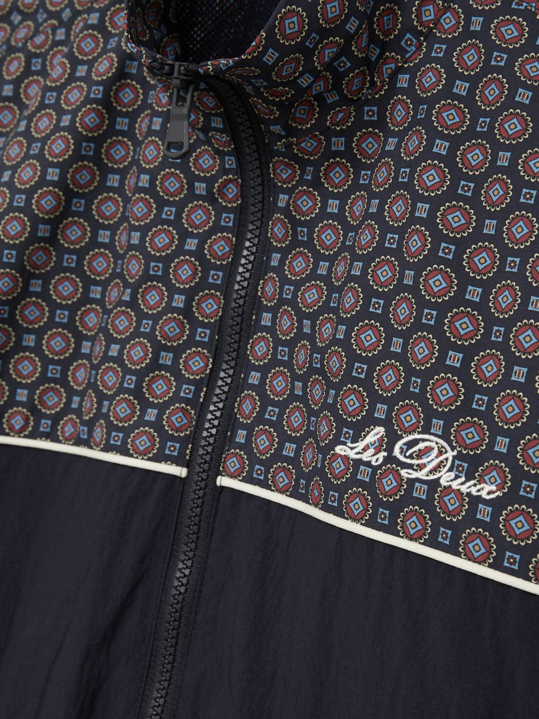 Reiss Les Deux Printed Track Jacket in Dark Navy