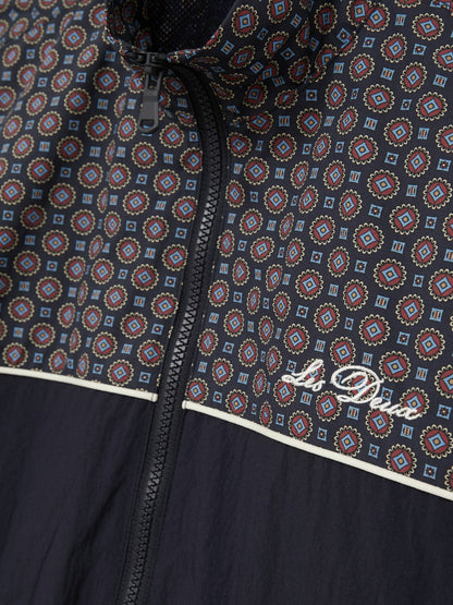 Reiss Les Deux Printed Track Jacket in Dark Navy