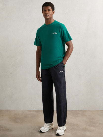 Reiss Les Deux Technical Logo Joggers in Dark Navy