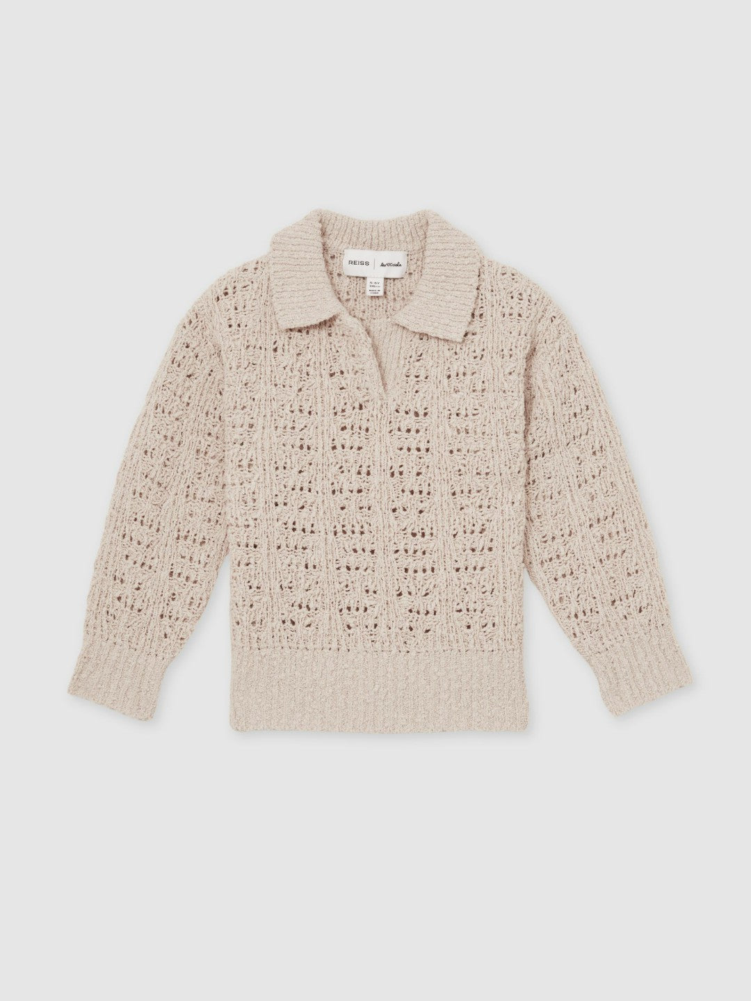 Reiss 9-13 yrs  | 100 Ciels Bouclé Jumper in Neutral