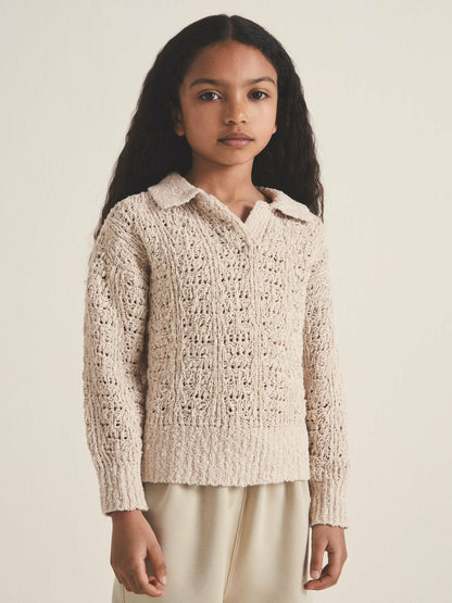 Reiss 9-13 yrs  | 100 Ciels Bouclé Jumper in Neutral