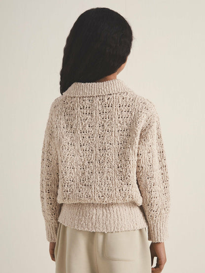 Reiss 9-13 yrs  | 100 Ciels Bouclé Jumper in Neutral