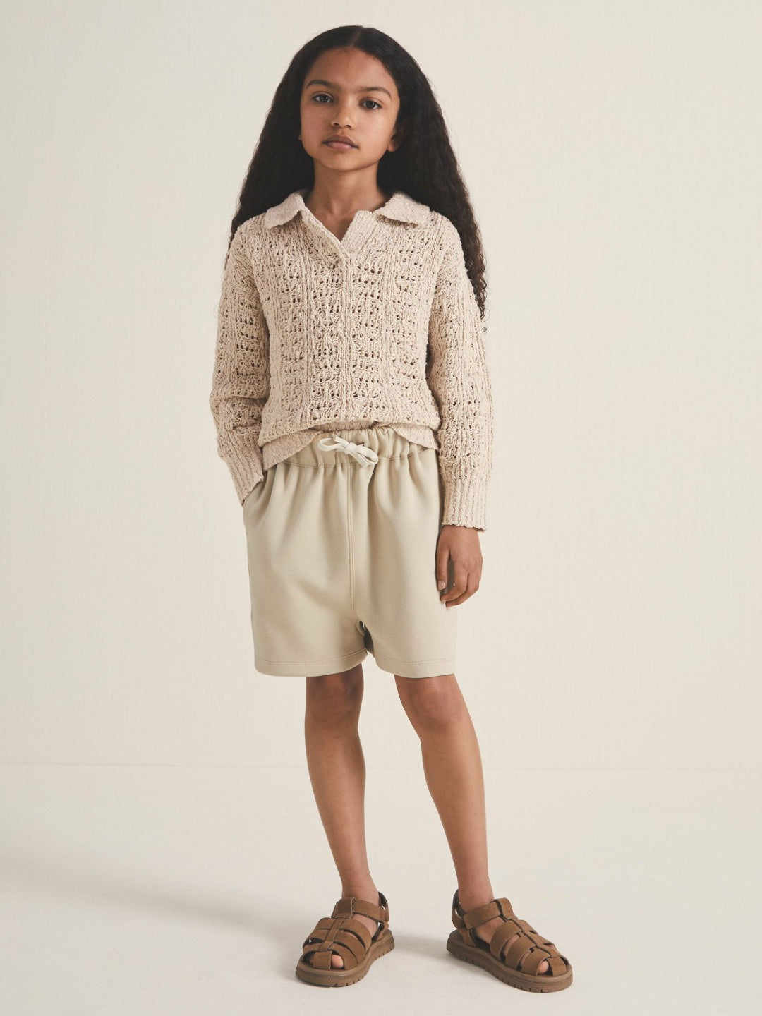Reiss 4-9 yrs  | 100 Ciels Bouclé Jumper in Neutral
