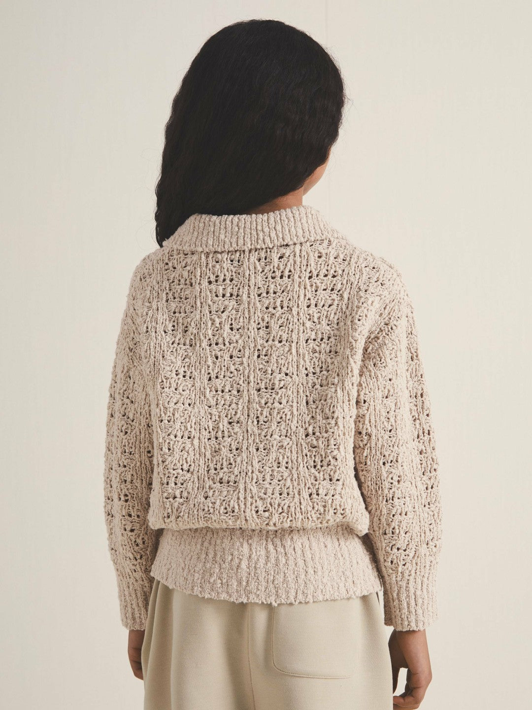 Reiss 4-9 yrs  | 100 Ciels Bouclé Jumper in Neutral