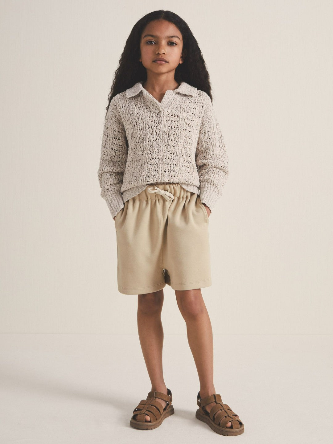 Reiss 9-13 yrs | Les 100 Ciels Jersey Shorts in Sage