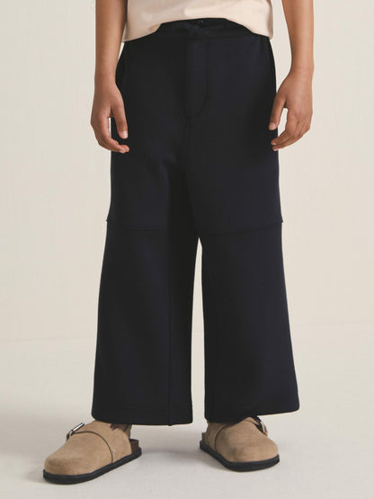 Reiss 4-9 yrs  | Les 100 Ciels Wide-Leg Joggers in Navy