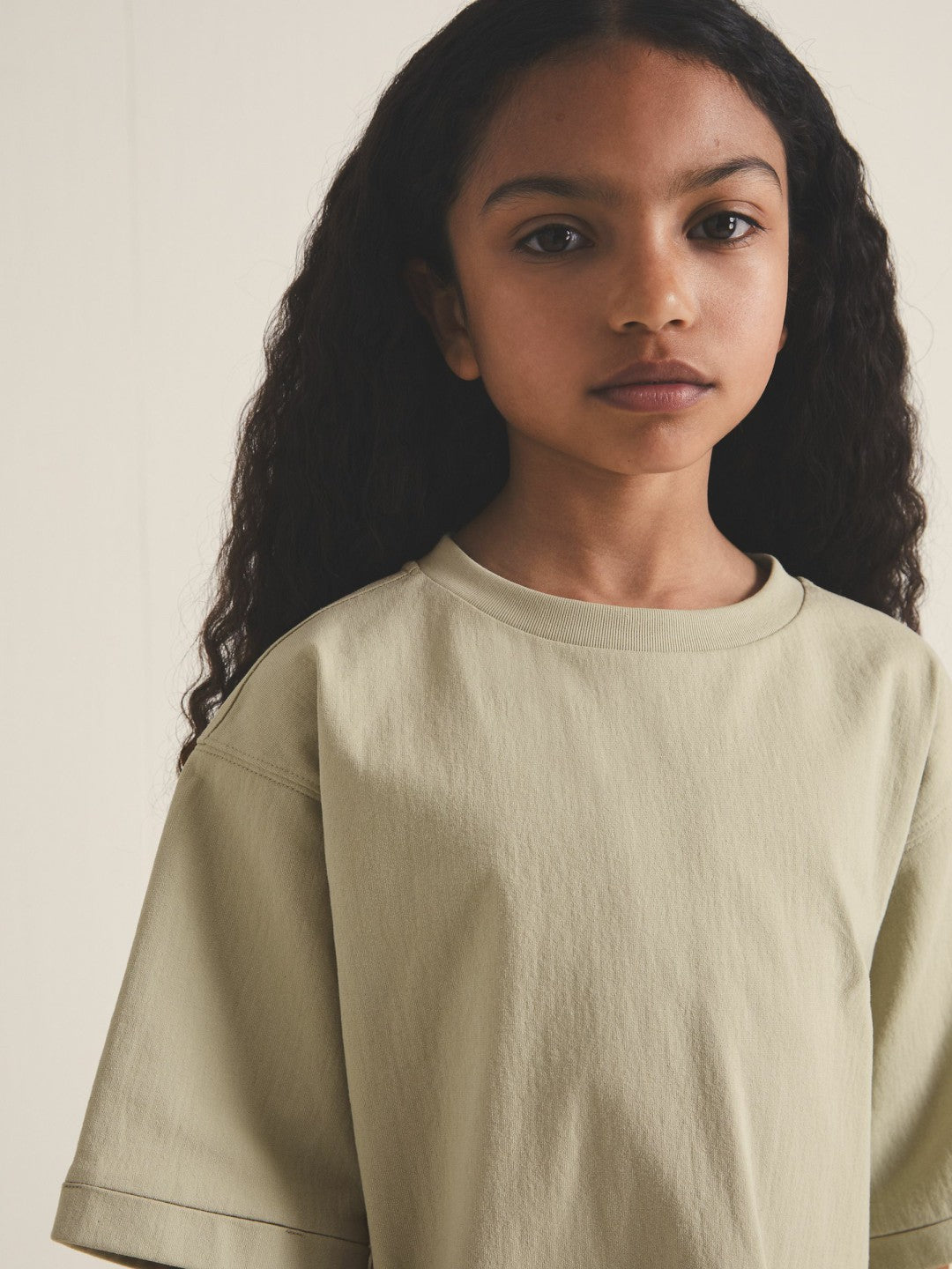 Reiss 4-9 yrs  | Les 100 Ciels Oversize T-Shirt in Sage
