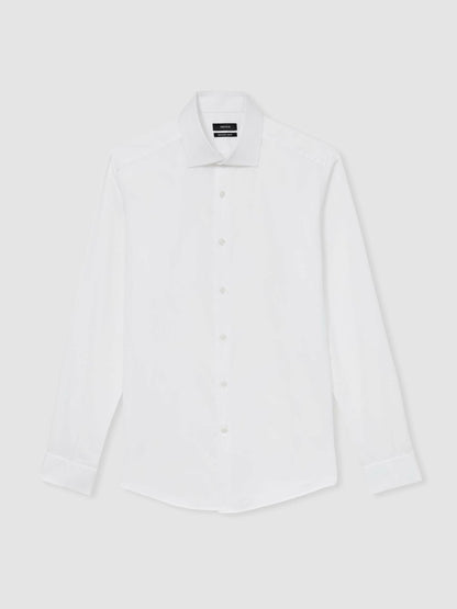 Reiss Slim Fit Slim-Fit Cotton-Sateen Shirt in White