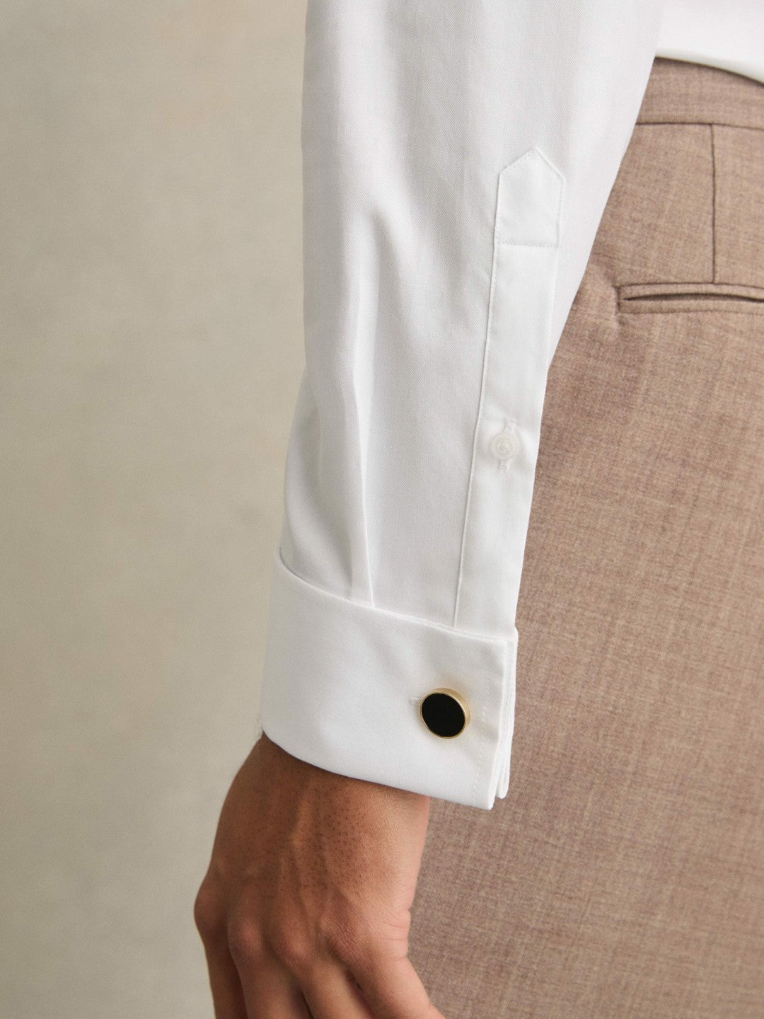 Reiss Slim Fit Slim-Fit Cotton-Sateen Shirt in White