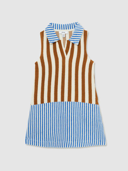 Reiss 4-9 yrs Towelling Stripe Dress in Multi