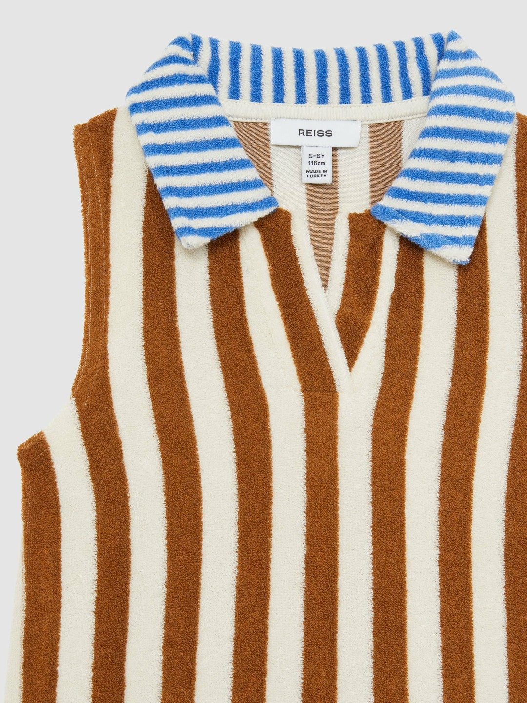 Reiss 4-9 yrs Towelling Stripe Dress in Multi