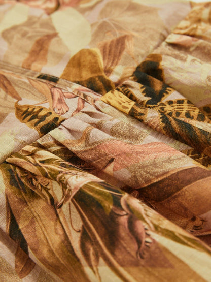 Reiss 4-9 yrs  | NYBG Floral-Print Midi Dress in Khaki