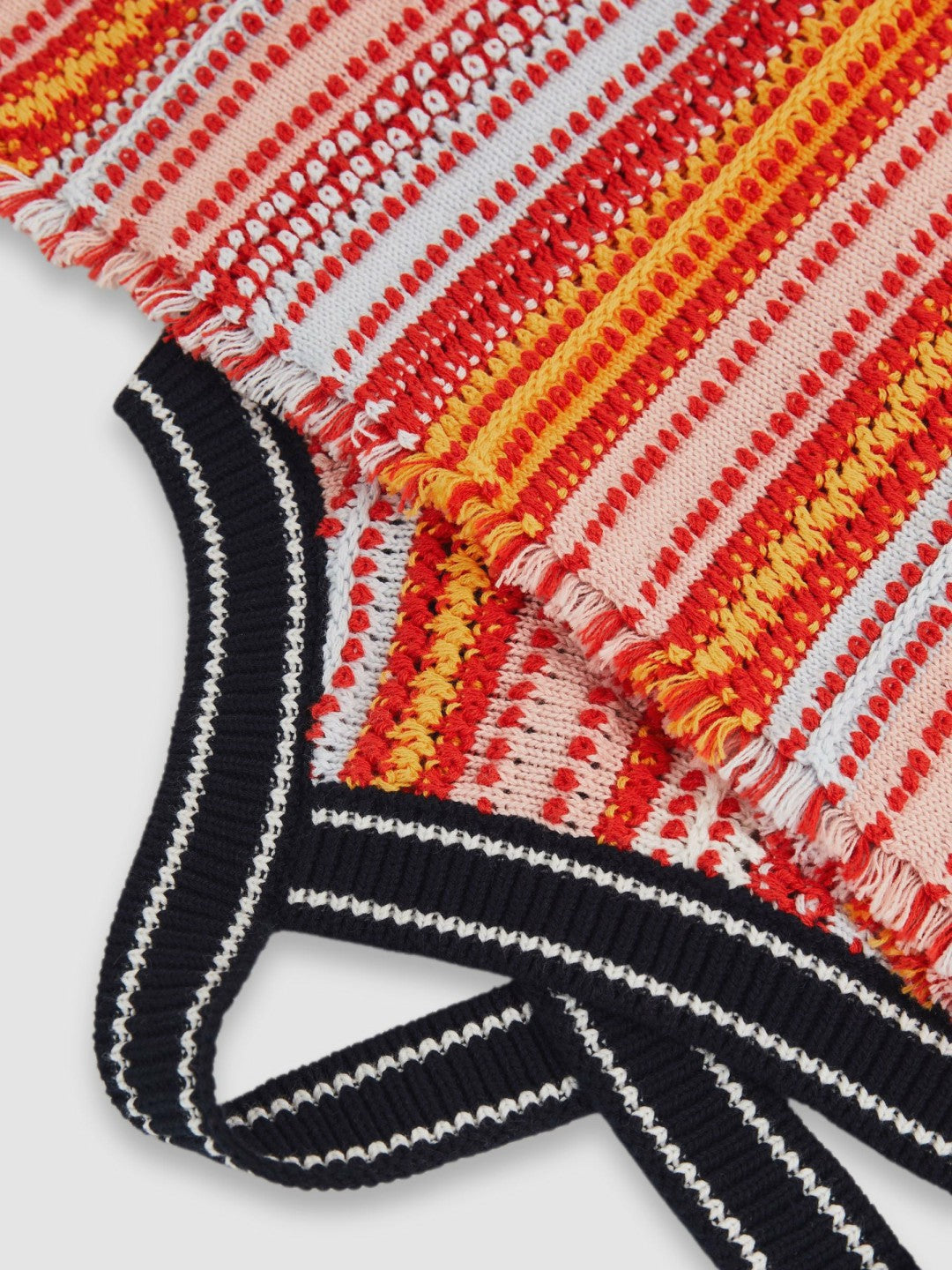 Reiss 4-9 yrs Cotton Striped Knit Dress in Multi