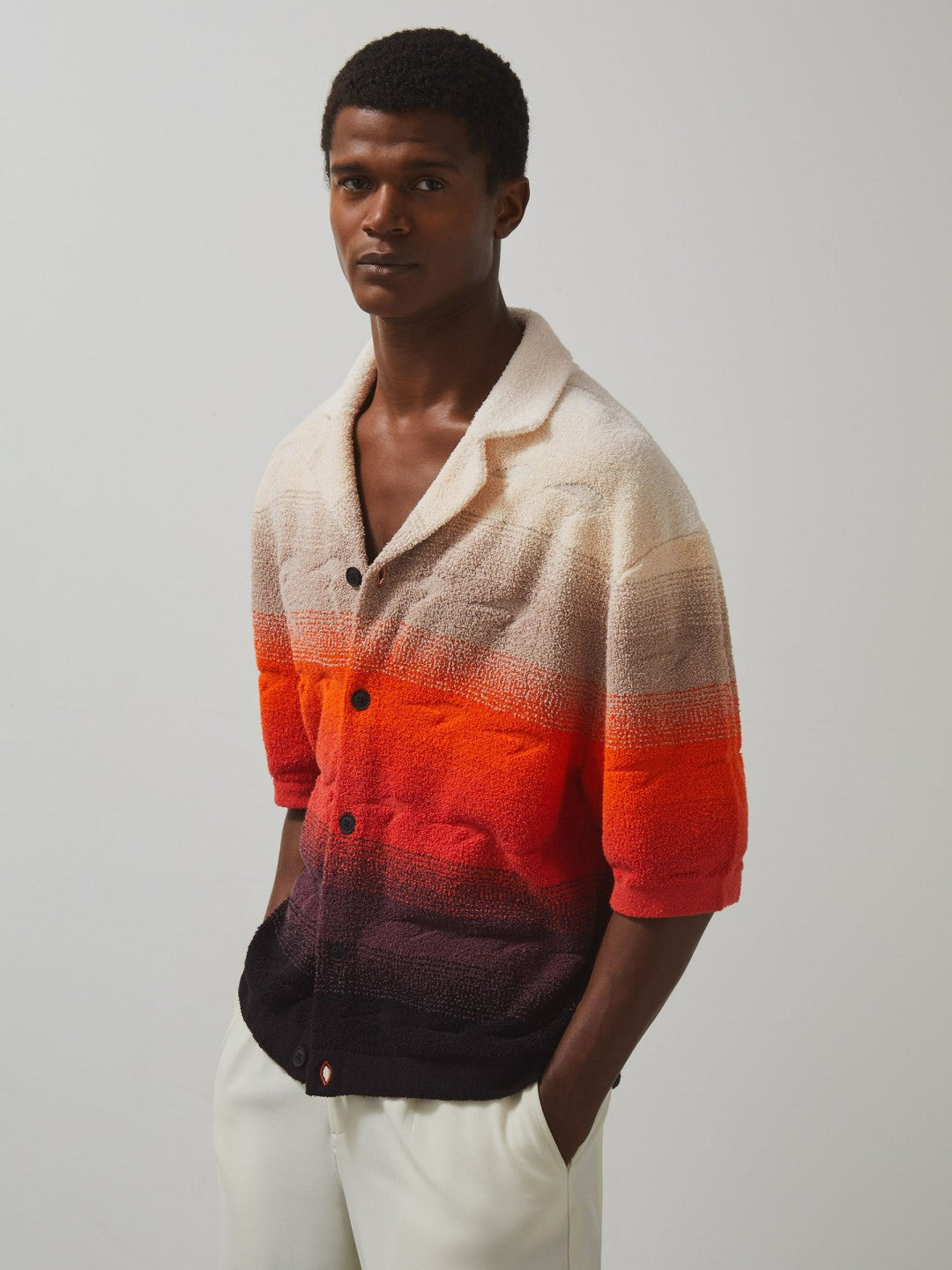 Reiss McLaren F1 Team Towelling Logo Shirt in Multi