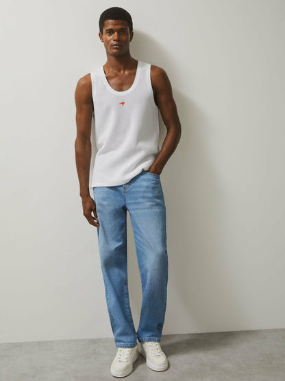 Reiss McLaren F1 Team Speedmark Knit Vest in White