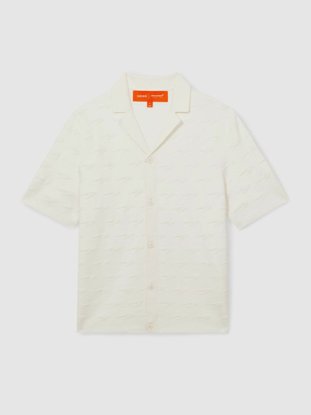 Reiss McLaren F1 Team Speedmark Knit Shirt in White