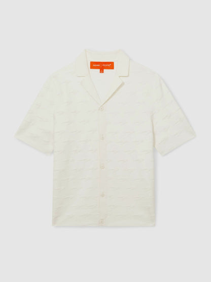 Reiss McLaren F1 Team Speedmark Knit Shirt in White