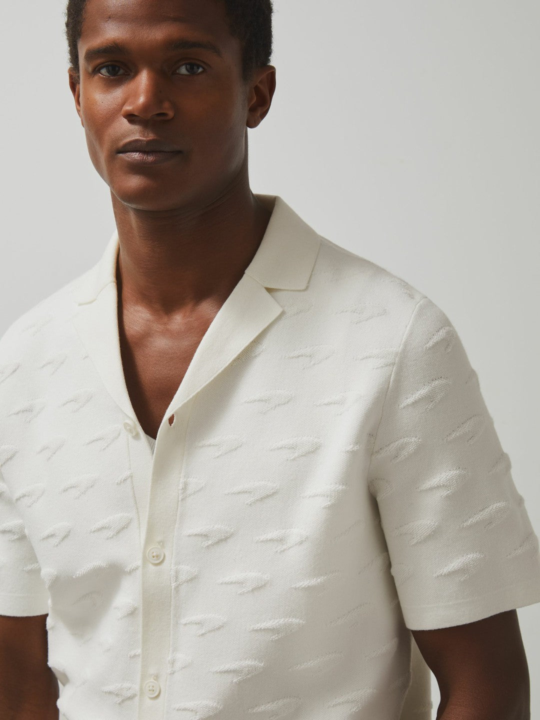 Reiss McLaren F1 Team Speedmark Knit Shirt in White