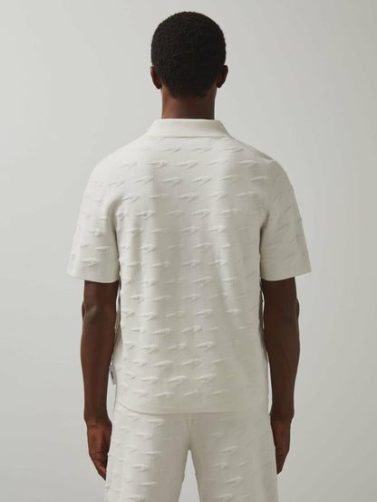 Reiss McLaren F1 Team Speedmark Knit Shirt in White