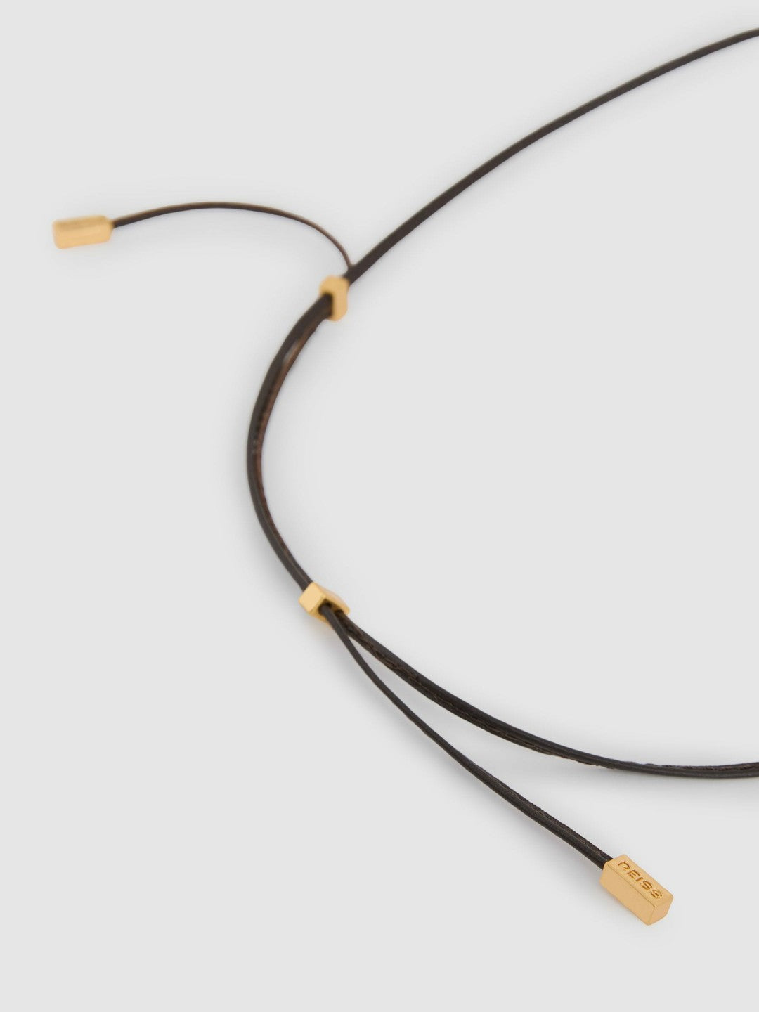 Reiss Molten Link Pendant Necklace in Gold Tone